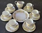Colclough English Bone China Hedgerow Pattern 21PC Cups Saucers Plates 1990s