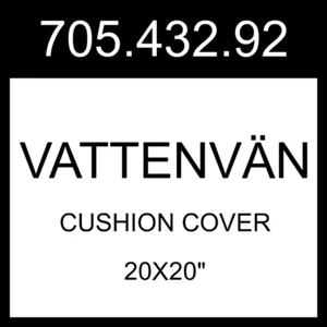 IKEA VATTENVAN VATTENVÄN Cushion Cover Pink/stripe 20x20" 705.432.92 - Picture 1 of 1