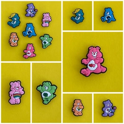 MARKENLOS Schuhstecker/Shoe Charms/Pins/Set für Clogs für GLÜCKSBÄRCHIS*/CARE BEARS* Fans