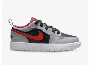 Little Kid's/ Toddler's Jordan 1 Low Alt Black/Fire Red-Cement Grey (DR9748 060) - Picture 1 of 7
