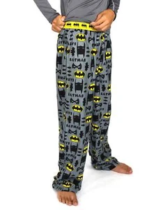 Batman Flannel Pajama Pants - Picture 1 of 8