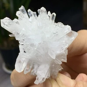 65G A+++ Cristallo Bianco Naturale Quarzo Himalayano Grappolo/minerali - Foto 1 di 23