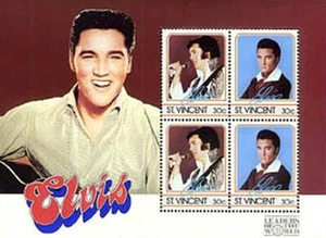 Elvis Presley Collectible From St. Vincent Postal Service - Picture 1 of 4