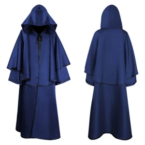 Medieval Men Renaissance Priest Monk Robe Cosplay Costume Christmas Party Shawl - Picture 1 of 17
