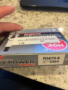 4 pc NGK V-Power Racing Spark Plugs 3354 R5670-8 3354 R56708 Tune qm - Picture 1 of 1
