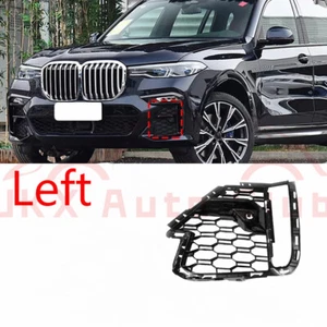 For BMW X7 G07 2020-22 x ABS Gloss Black Left Front Bumper Grill Fog Light Cover - Picture 1 of 7