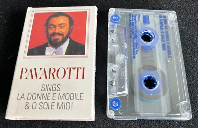PAVAROTTI SINGS LA DONNE E MOBILE 1991 AUSTRALIAN PROMO RELEASE CASSETTE SINGLE - Image 1 of 2