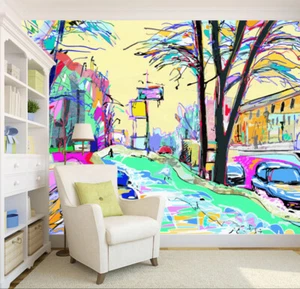 3D Graffiti Street 3720 Wallpaper Mural Wall Print Wall Wallpaper Murals US Coco - Picture 1 of 11