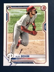 Alec Bohm Rookie RC 2021 Bowman Baseball Card #2 Philadelphia Phillies - Picture 1 of 2