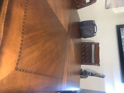 Brown Table & Chairs + hutch set (Great condition)  - Image 1 of 4