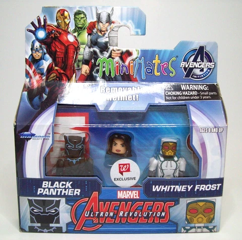 Minimates Black Panther and Whitney Frost set Avengers Ultron Revolution Wave 8 Cover