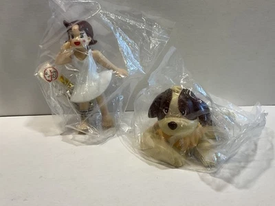 Heidi Marukatsu Set 2 x Figur Comicfigur mit Hund Josef ovp Top - Bild 1 von 2