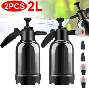 2x 2L Car Wash Foam Sprayer Hand Held Pump Wash Spray Bottle Snow Foam Detailing - Picture 1 of 18