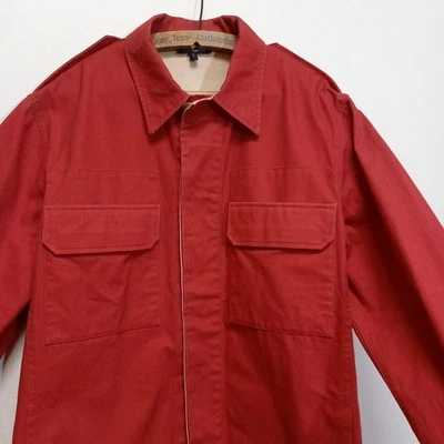 APC Coated Canvas Military Field Jacket, Red, Men's, Size 2, i23400 - Image 1 of 4