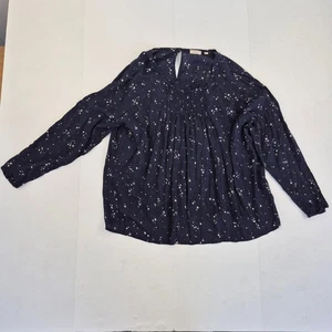 Blusa FAT FACE Grande 16 18 Azul Mujer 100% Viscosa Estampado Estrella Top - Imagen 1 de 6