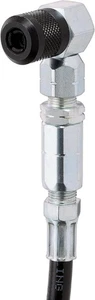 Acoplador de pistola de grasa de 90 grados - Manguera flexible de 18 pulgadas, conexión roscada, giratoria... - Imagen 1 de 2