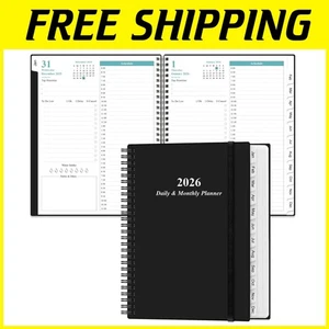 Planificador diario y mensual 2026 - de enero a diciembre, 8,5"x11" - Imagen 1 de 10