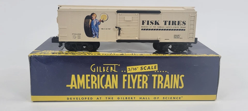 RARE S-Gauge American Flyer  6-48242 Fisk Tires Box Car - NETCA 2005 - NIB - Image 1 of 4