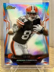 2014 Topps Finest Blue Refractor /99 Jordan Cameron #31 Cleveland Browns SP Rare - Picture 1 of 2