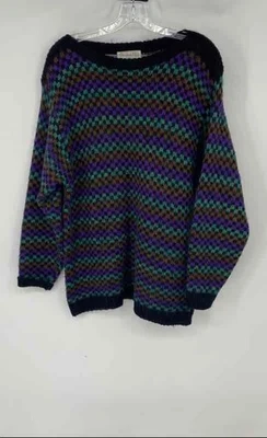 Suéter suéter a rayas multicolor Christian Dior para mujer talla grande con certificado de autenticidad Foto 1 de 4