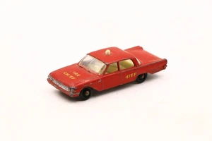 Lesney Matchbox #55 Ford Fairlane FIRE CHIEF car with POLICE CAR baseplate - Picture 1 of 9