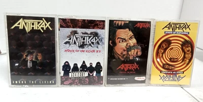 Anthrax Cassette Lot, Fistful Of Metal, Among The Living, State Of Euphoria, Etc - Image 1 of 4