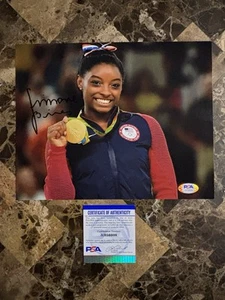 Simone Biles Autogramm signed 8x10 Foto PSA COA selten Olympiade - Bild 1 von 2