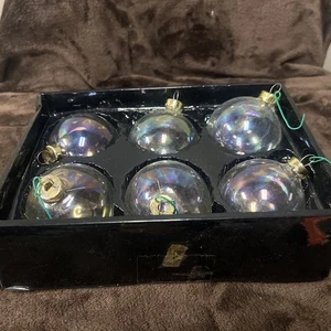 6 Vintage Used Clear Christmas Tree Bulbs 2” - Picture 1 of 3
