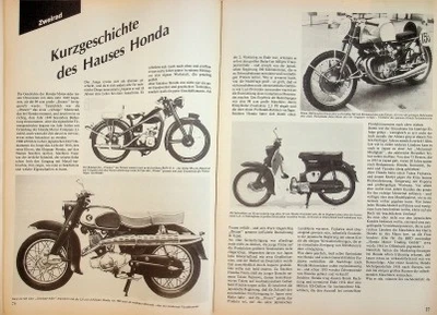 Oldtimer Markt 1160) Modellreport Honda Motorrad - ein interessanter Bericht auf - Bild 1 von 2