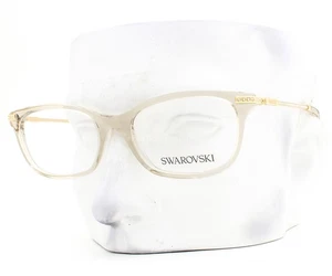 Swarovski Eyeglasses SK 2017 3003 Glasses Clear Beige Gold 52-17-140 No Case  - Picture 1 of 5