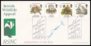Sir David Attenborough Firmado 1986 GB Conservación de la Naturaleza RSNC FDC - Imagen 1 de 2