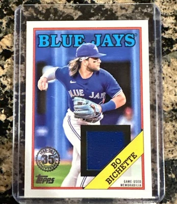 2023 Topps Series 1 - 1988 Topps Baseball Relics Bo Bichette #88R-BBI (MEM) - Image 1 of 2