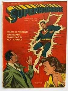 ACTION COMICS Nº 188 BATMAN SUPERHOMBRE # 237 SPANISH MUCHNIK 1954 - Picture 1 of 4
