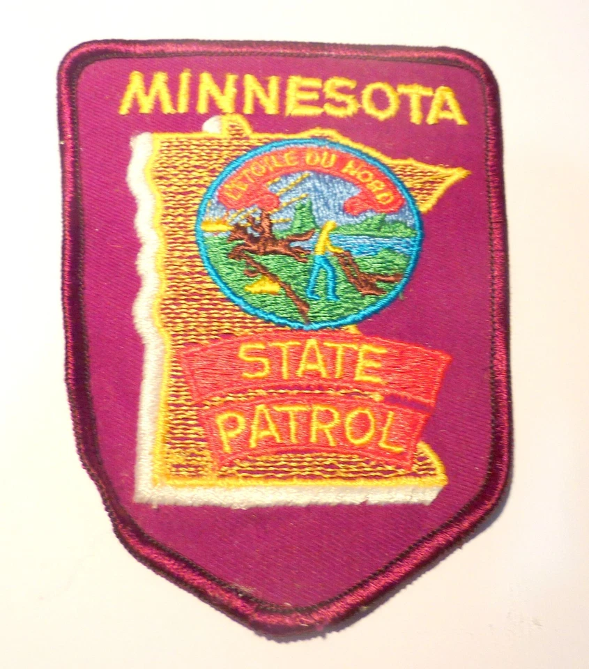 Patch de patrulha estadual de Minnesota polícia xerife pano de queijo apoio ver fotos - Imagem 1 de 4