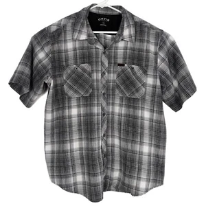 Camisa Orvis Para Hombres Colección Clásica XL Gris Cuadros Botón Frontal Manga Corta Usada en Excelente Condición - Imagen 1 de 6