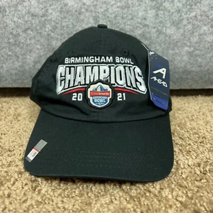 Bowl Game Mens Hat Adjustable Black White Birmingham Bowl 2021 NCAA Football Cap - Picture 1 of 9