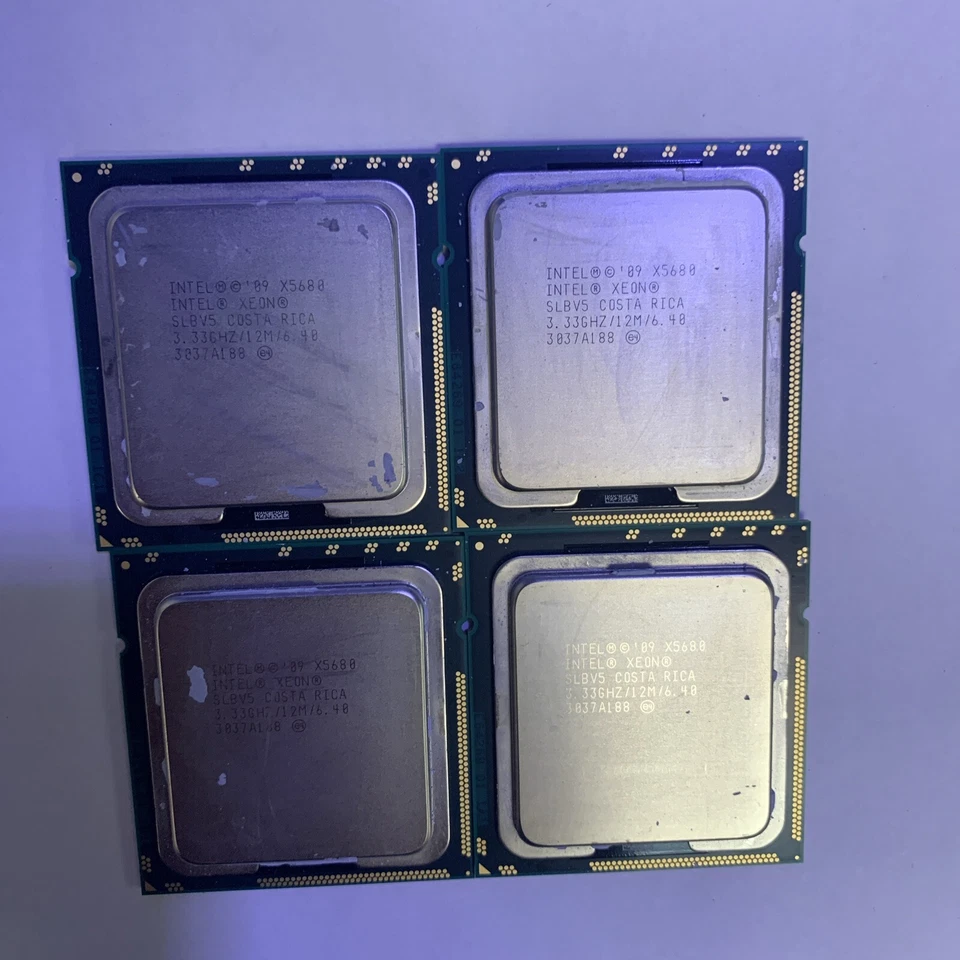 （Matching set of 2） Intel Xeon X5680 3.33GHz SLBV5 Processor LGA1366 CPU - Image 1 of 2
