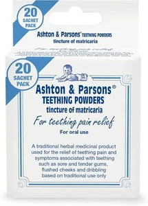 Ashton & Parsons Teething Powders, 20 Pack, Natural Relief for Babies - Picture 1 of 4