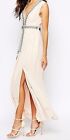 TFNC Embellished Maxi Party Dress With Belt Detail UK14 RRP£65
