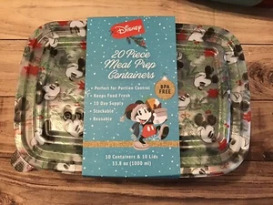 Contenedores de preparación de comidas de 20 piezas de vacaciones de Mickey Mouse de Disney - nuevos - Imagen 1 de 2