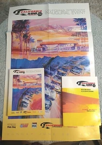 1997 Nascar California 500 Napa Speedway Program, Poster June 22 Inaugural Lot - Picture 1 of 13