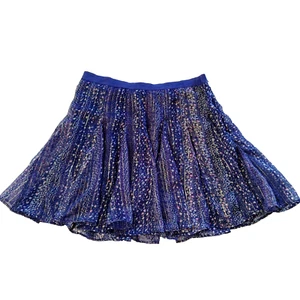 American Eagle Vintage Y2K Mini Skirt Size 8 Floral Blue Whimsical Fairy Twirl - Picture 1 of 8