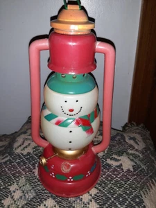 BATERÍA DE LINTERNA DE MUÑECO DE NIEVE DE SOPLA DE NAVIDAD DE COLECCIÓN - Imagen 1 de 6