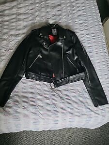 Ladies Faux Leather Jacket Size 6
