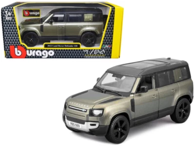 Land Rover Defender 110 modelo diecast SUV verde 21101 GRN Bburago 2022 1/24 Foto 1 de 4