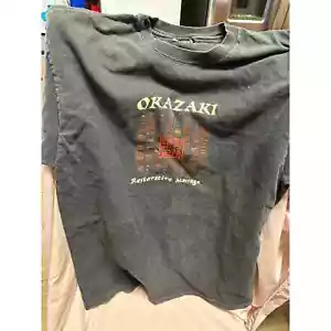 Camisa de masaje vintage rara de restauración Okazaki talla XL puntada única - Imagen 1 de 4
