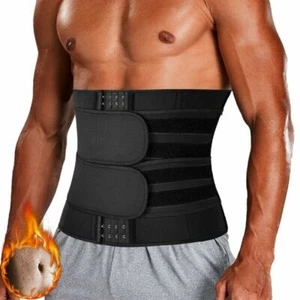 Entrenador de cintura control abdomen quemador de grasa hombres modelador corporal sauna cinturón de sudor más delgado - Imagen 1 de 18