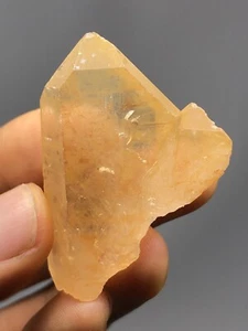 RARE Tangerine Lemurian Natural TABULAR Quartz Wand Brazil 20g N48 - Picture 1 of 12