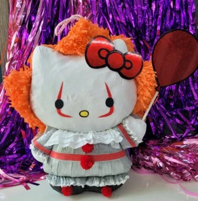 Hello Kitty  Halloween Piñata It/ Pennywise Party Decor Pinata X-Small  - Image 1 of 4