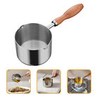  Hot Oil Pan Wood Baby Inudction Pot Milk Boiling Pots Stainless Steel Melting